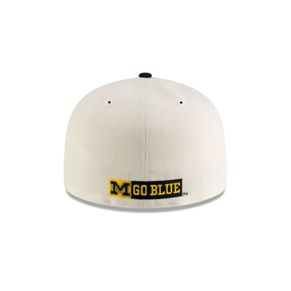 Michigan Wolverines Crome Navy 59FIFTY Fitted