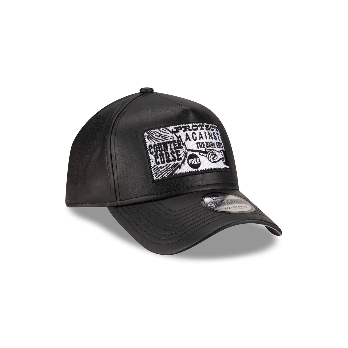 Harry Potter Dark Arts Faux Leather 9FORTY A-Frame Snapback Hat