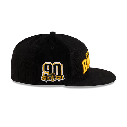Boston Bruins Black Corduroy 59FIFTY Fitted Hat