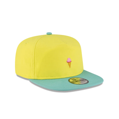 New Era Cap Ice Cream Yellow Golfer Hat