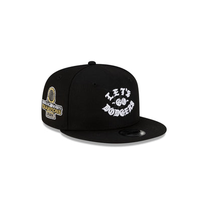 Born x Raised x Los Angeles Dodgers Let's Go World Series Kids Black 9FIFTY Snapback Hat