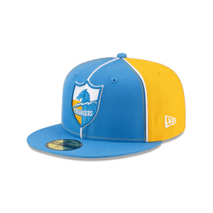 Los Angeles Chargers Two-Tone Pinwheel 59FIFTY Fitted Hat