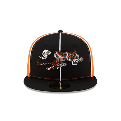 Cincinnati Bengals Two-Tone Pinwheel 59FIFTY Fitted Hat