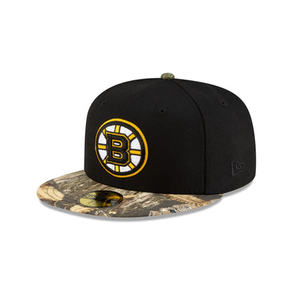 Boston Bruins Realtree Visor 59FIFTY Fitted Hat