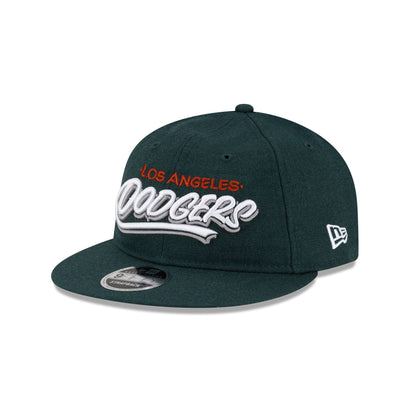 Born x Raised x Los Angeles Dodgers Sign Green Wool Retro Crown 9FIFTY Adjustable Hat
