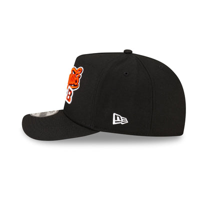 Born x Raised x Cincinnati Bengals Script Black 9FIFTY A-Frame Snapback Hat