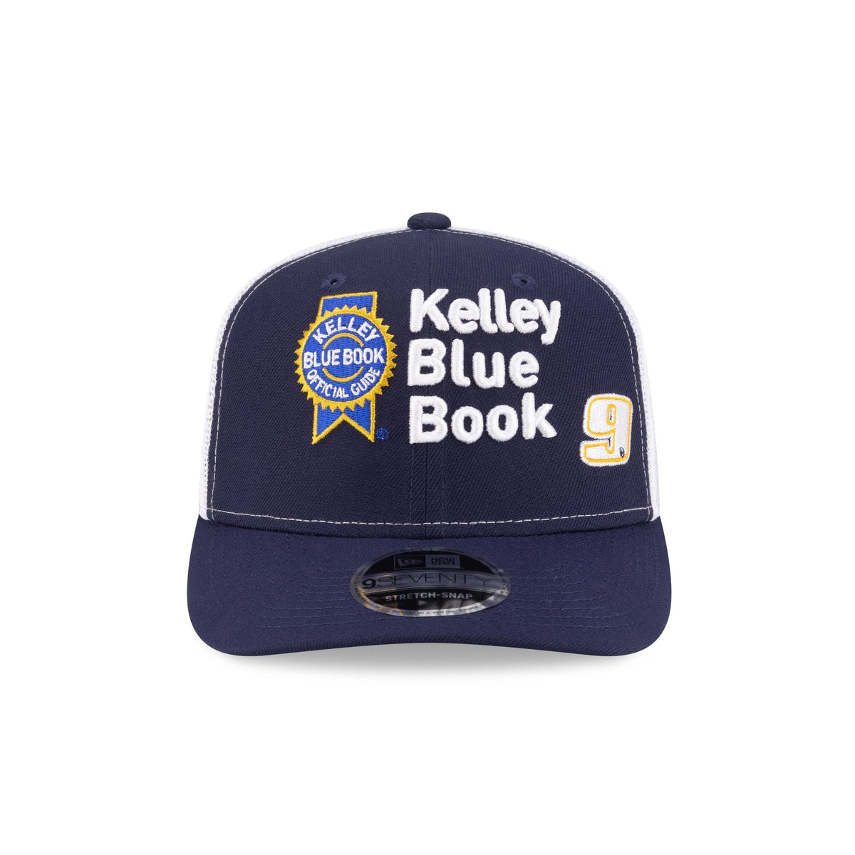 Hendrick Motorsports 2026 Chase Elliott Kelley Blue Book Partner 9SEVENTY Trucker Hat