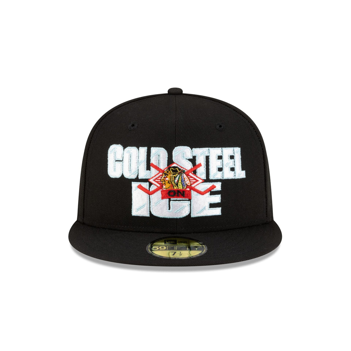 Chicago Blackhawks Cold Steel Ice 59FIFTY Fitted Hat