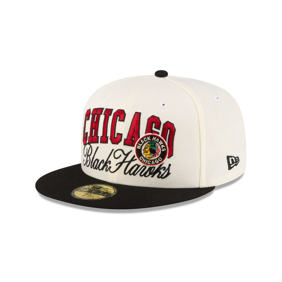 Chicago Blackhawks Arch Script 59FIFTY Fitted Hat