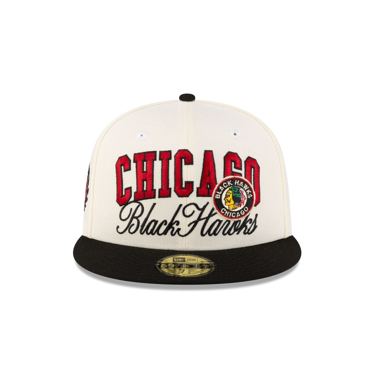 Chicago Blackhawks Arch Script 59FIFTY Fitted Hat
