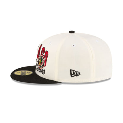 Chicago Blackhawks Arch Script 59FIFTY Fitted Hat