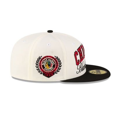 Chicago Blackhawks Arch Script 59FIFTY Fitted Hat