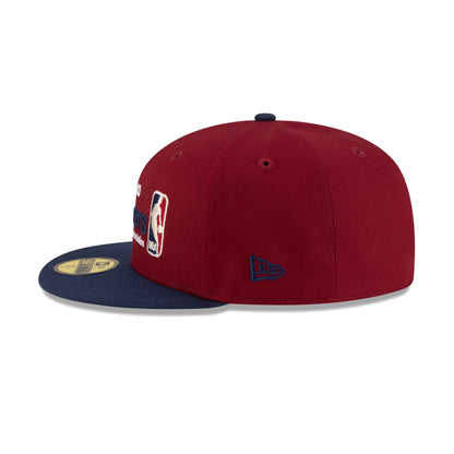 Cleveland Cavaliers 2010-2017 Hardwood Classics Sign Stack 59FIFTY Fitted Hat