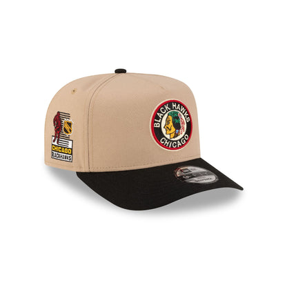 Chicago Blackhawks Camel 9FIFTY A-Frame Snapback Hat