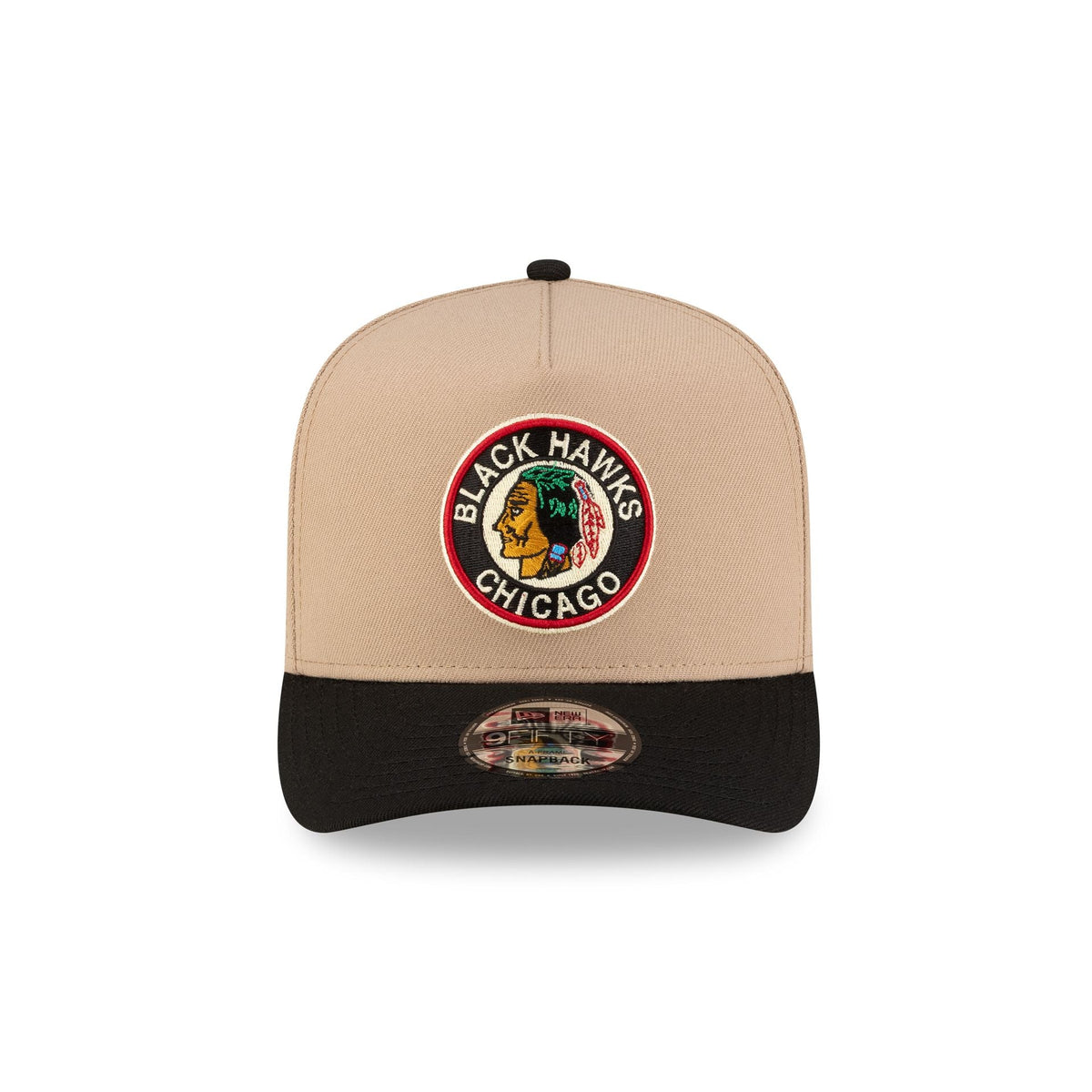 Chicago Blackhawks Camel 9FIFTY A-Frame Snapback Hat