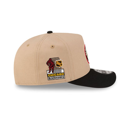 Chicago Blackhawks Camel 9FIFTY A-Frame Snapback Hat
