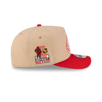 Detroit Red Wings Camel 9FIFTY A-Frame Snapback Hat