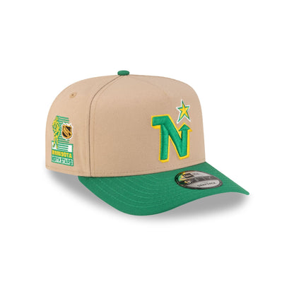 Minnesota North Stars Camel 9FIFTY A-Frame Snapback Hat