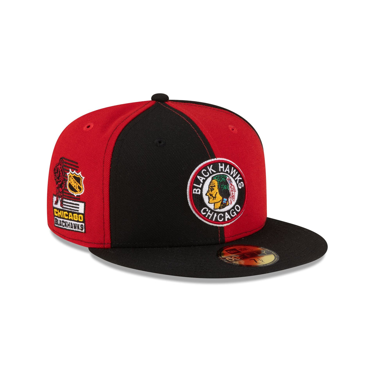 Chicago Blackhawks Pinwheel 59FIFTY Fitted Hat