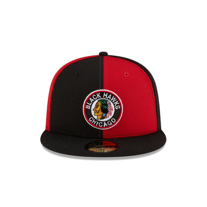 Chicago Blackhawks Pinwheel 59FIFTY Fitted Hat