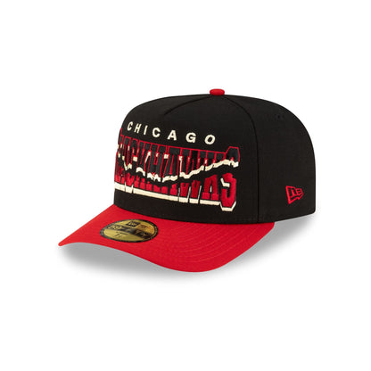 Chicago Blackhawks Snapped Wordmark 59FIFTY A-Frame Fitted Hat