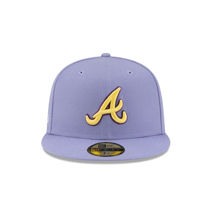 Atlanta Braves Lavender Spring 59FIFTY Fitted Hat