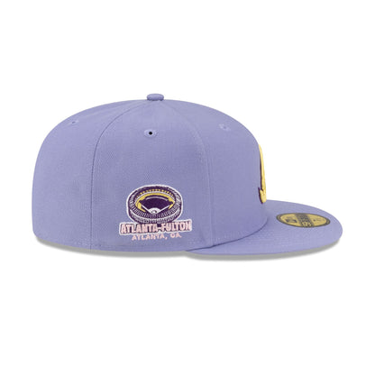 Atlanta Braves Lavender Spring 59FIFTY Fitted Hat