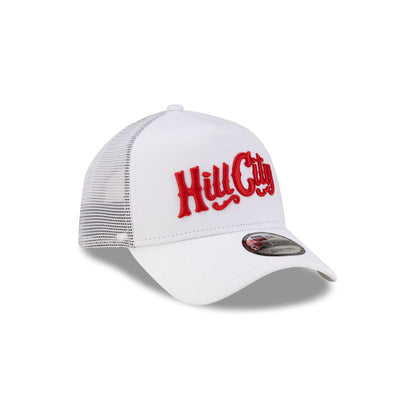 Hill City Howlers Optic White 9FORTY A-Frame Trucker Hat