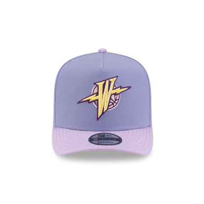 Golden State Warriors Hardwood Classics Lavender Purple 9FIFTY A-Frame Snapback Hat