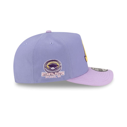 Atlanta Braves Lavender 9FIFTY A-Frame Snapback Hat