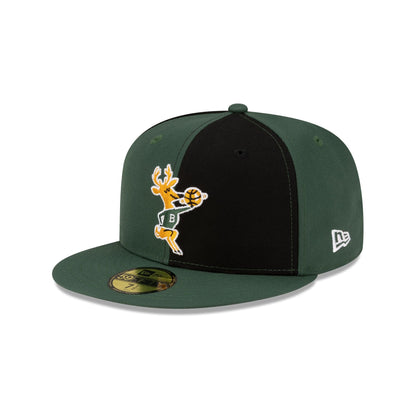 Milwaukee Bucks Hardwood Classics 80s Pinwheel 59FIFTY Fitted Hat