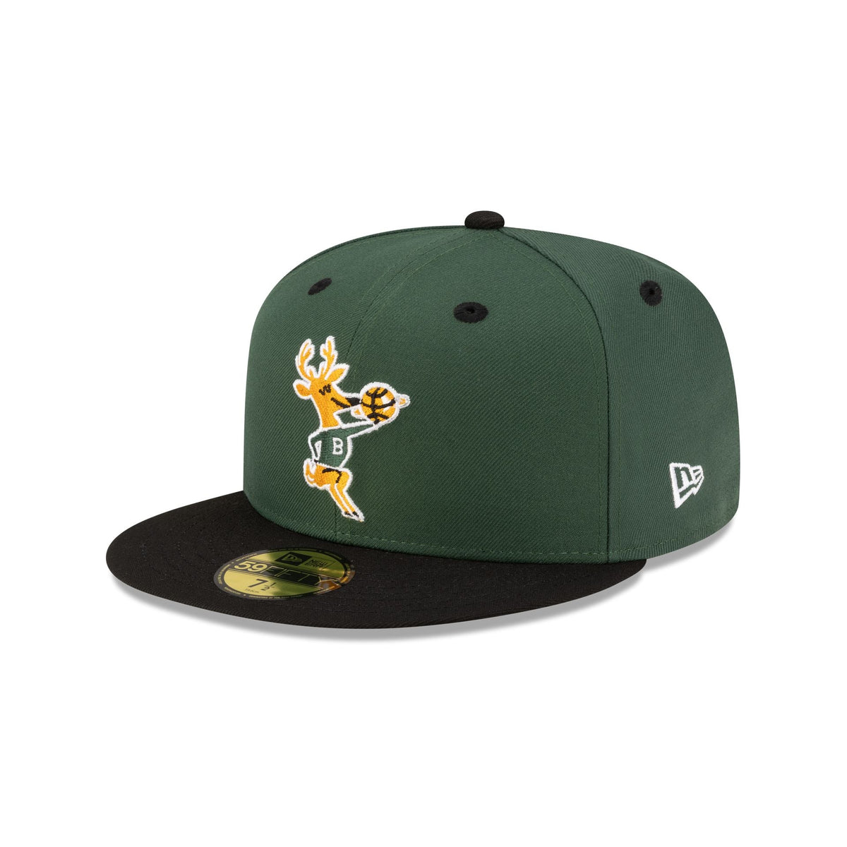 Milwaukee Bucks Hardwood Classics 80s Two Tone 59FIFTY Fitted Hat