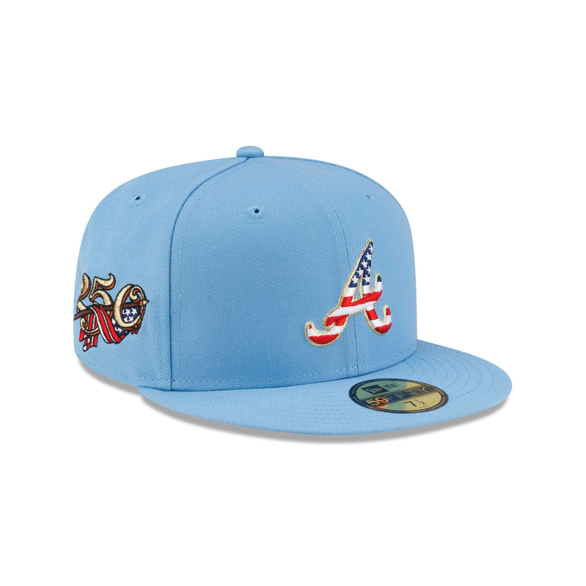 Atlanta Braves Red, White & Blue 59FIFTY Fitted Hat