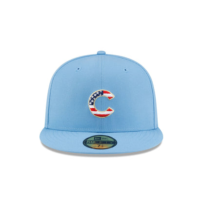 Chicago Cubs Red, White & Blue 59FIFTY Fitted Hat