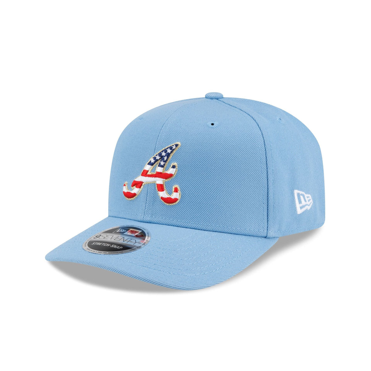 Atlanta Braves Red, White & Blue 9SEVENTY Stretch-Snap Hat