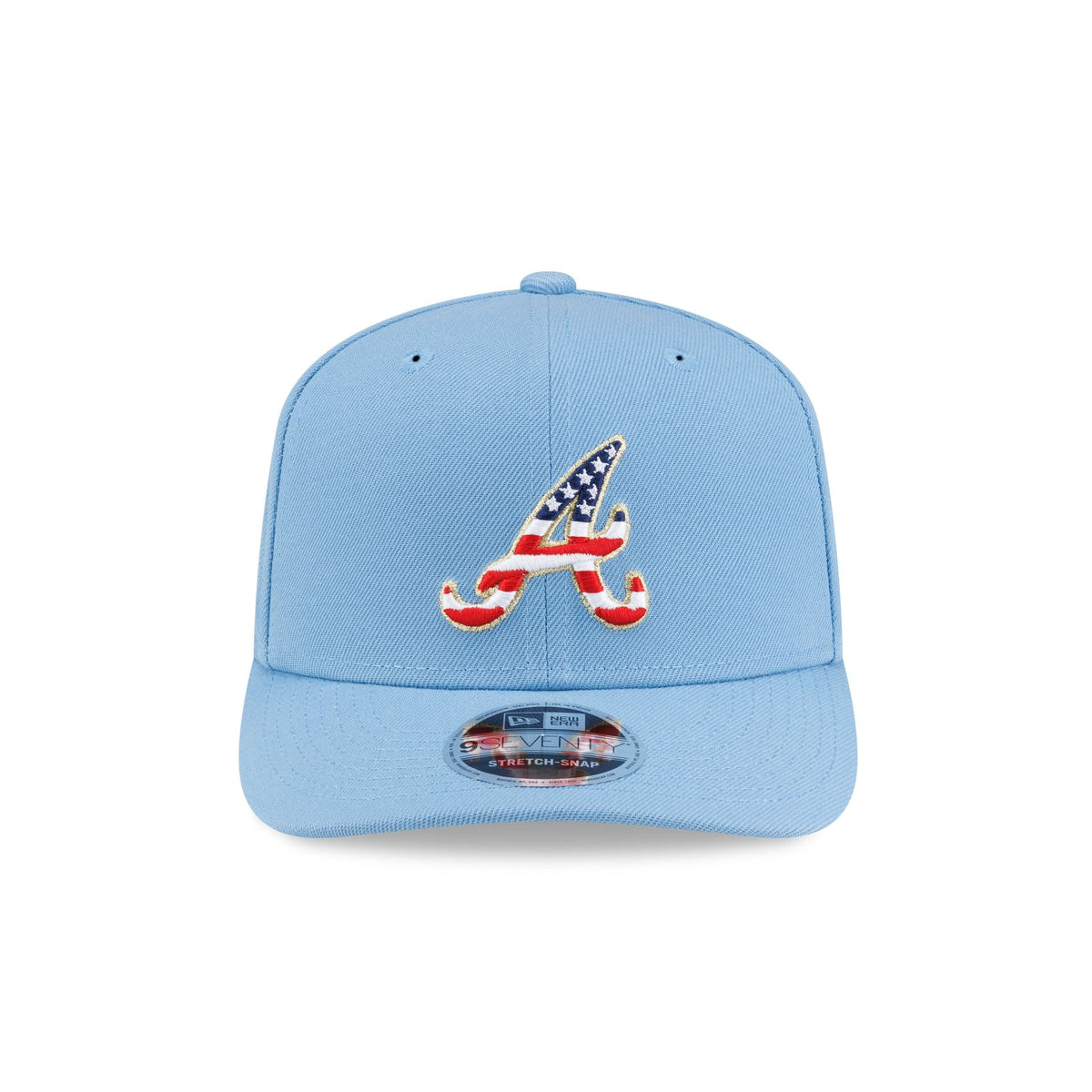 Atlanta Braves Red, White & Blue 9SEVENTY Stretch-Snap Hat