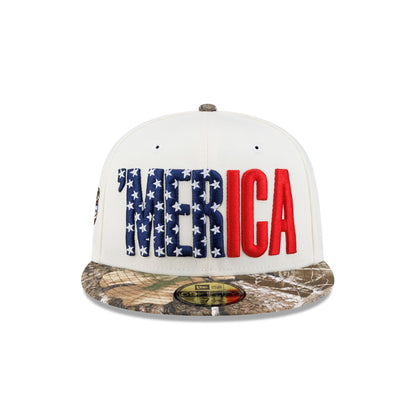 New Era Cap 'Merica Chrome White 59FIFTY Fitted Hat