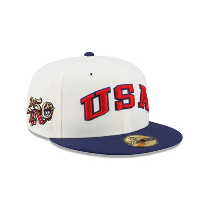 New Era Cap USA Chrome White 59FIFTY Fitted Hat
