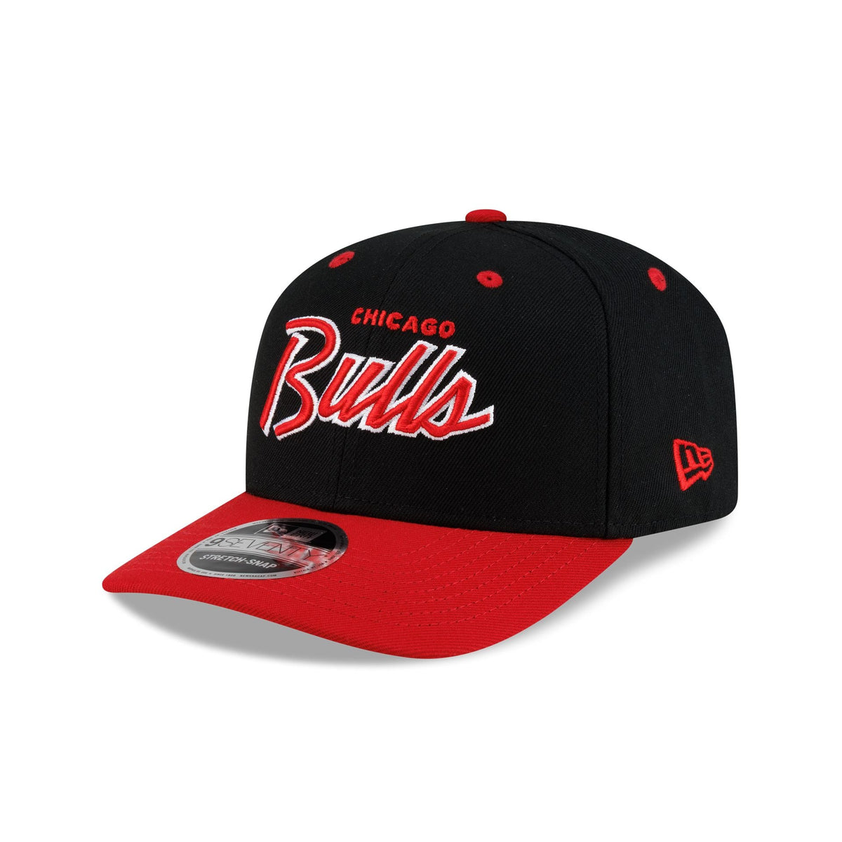 Chicago Bulls Hardwood Classics 90s Script 9SEVENTY Stretch-Snap Hat