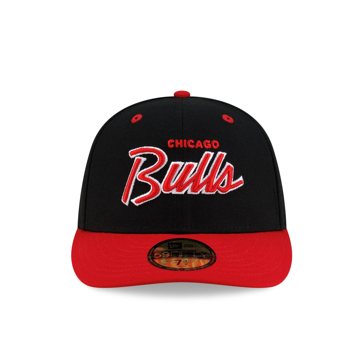 Chicago Bulls Hardwood Classics 90s Script 59FIFTY Fitted Hat