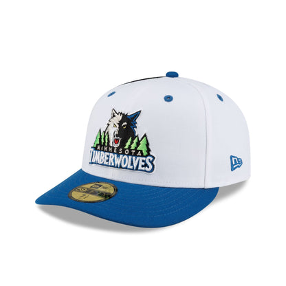 Minnesota Timberwolves Hardwood Classics 90s White 59FIFTY Fitted Hat