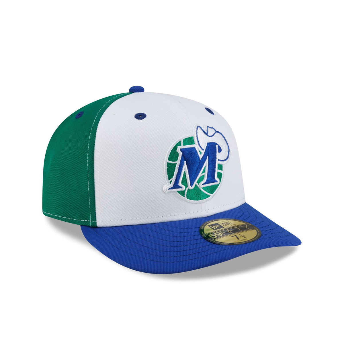 Dallas Mavericks Hardwood Classics 90s White 59FIFTY Fitted Hat