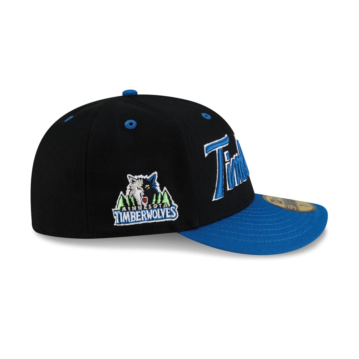 Minnesota Timberwolves Hardwood Classics 90s Script 59FIFTY Fitted Hat