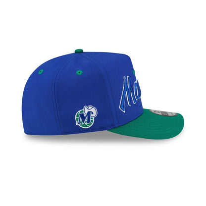 Dallas Mavericks Hardwood Classics 90s Script 9FIFTY A-Frame Snapback Hat