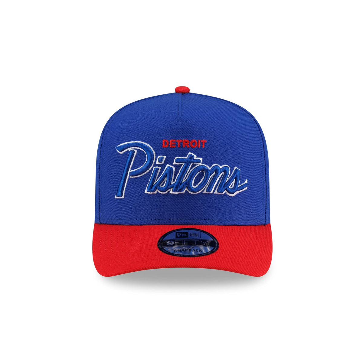 Detroit Pistons Hardwood Classics 90s Script 9FIFTY A-Frame Snapback Hat