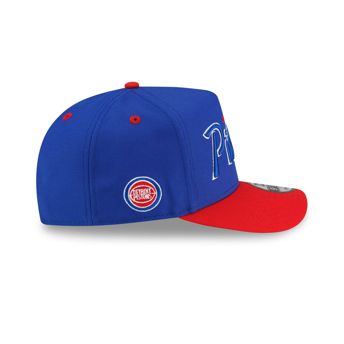 Detroit Pistons Hardwood Classics 90s Script 9FIFTY A-Frame Snapback Hat