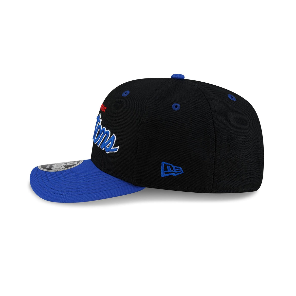 Detroit Pistons Hardwood Classics 90s Script 9SEVENTY Stretch-Snap Hat