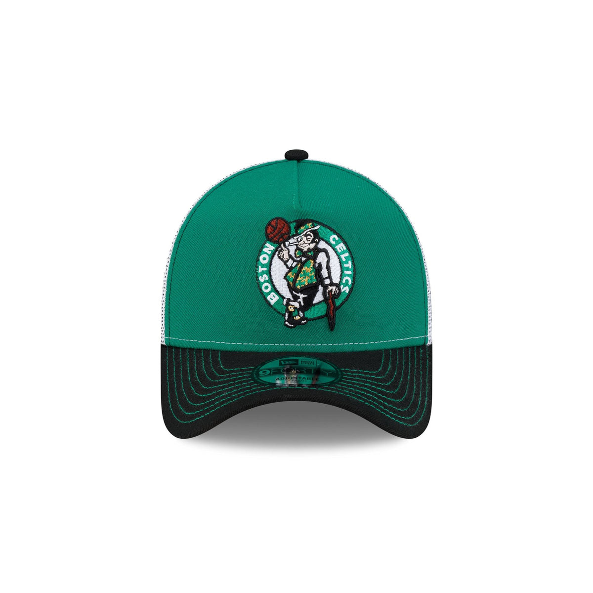 Boston Celtics Hardwood Classics 2000s Contrast Stitch 9FORTY A-Frame Trucker Hat