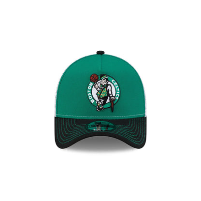 Boston Celtics Hardwood Classics 2000s Contrast Stitch 9FORTY A-Frame Trucker Hat