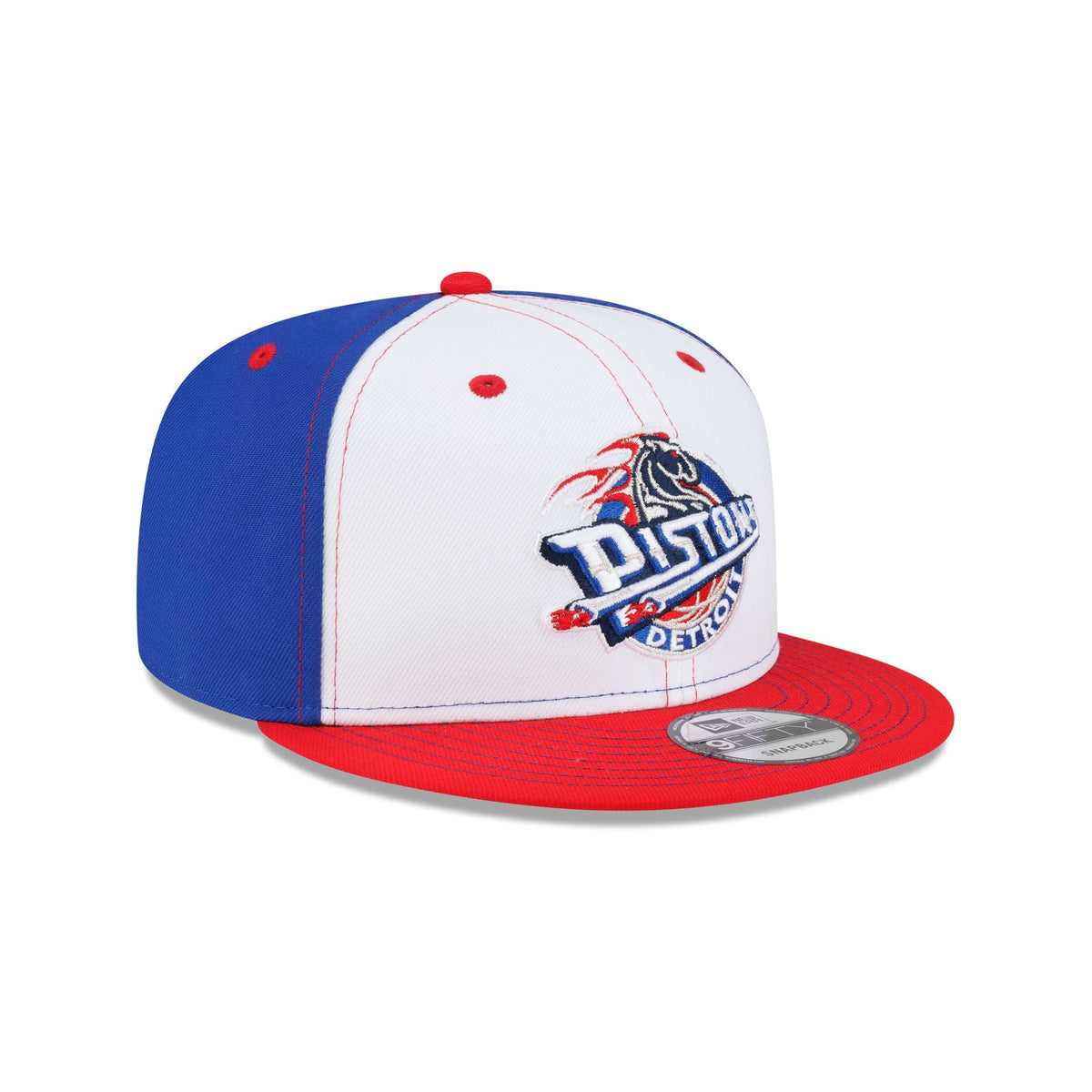 Detroit Pistons Hardwood Classics 2000s White Stitch 9FIFTY Snapback Hat